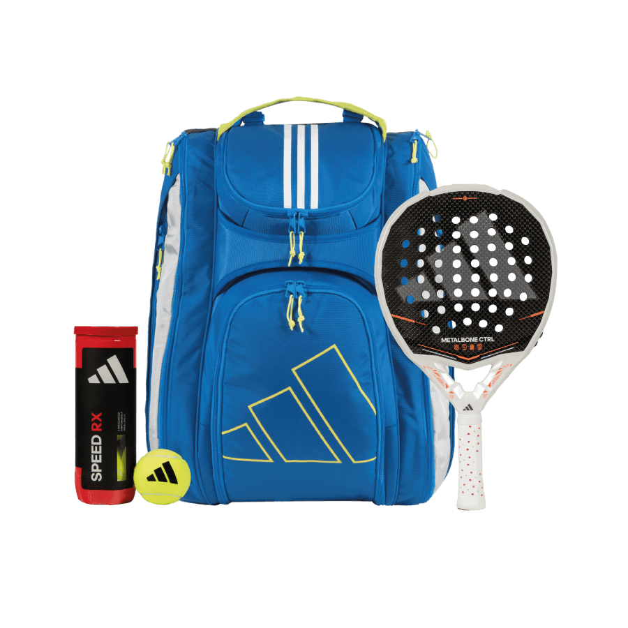 adidas Metalbone Ctrl 2026 Padel Racket Set + Multigame Blue Racket Bag