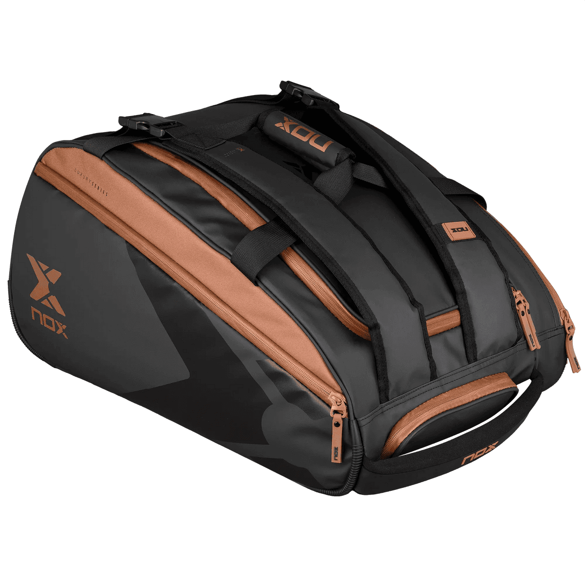 Nox LUXURY OPEN SERIES black/brown padel rack