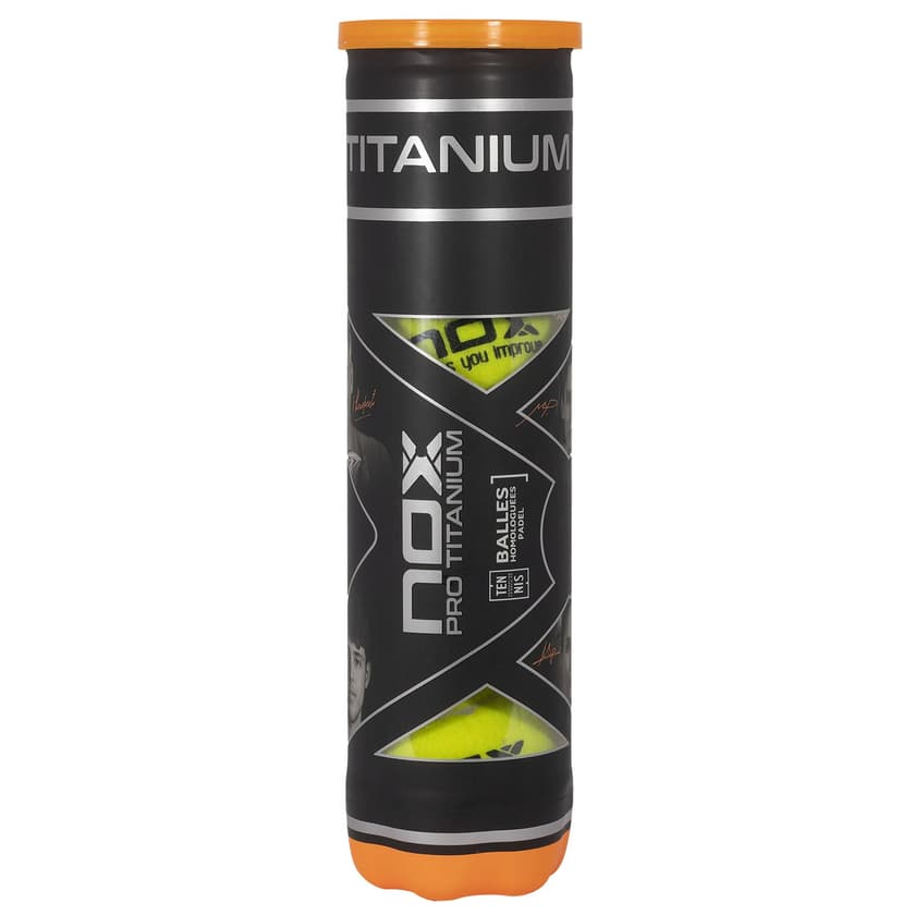 Nox PRO TITANIUM 4 padel balls can
