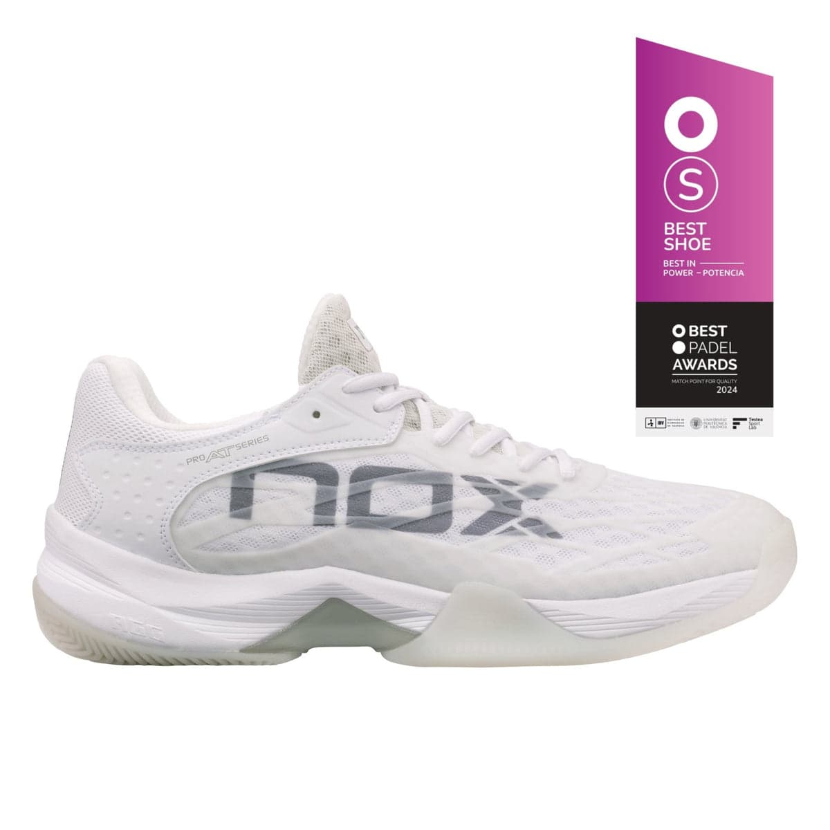 Nox AT10 LUX white padel shoes