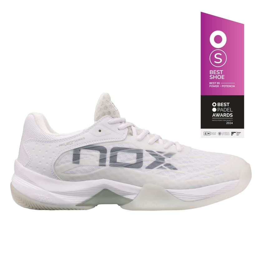 Nox AT10 LUX white padel shoes