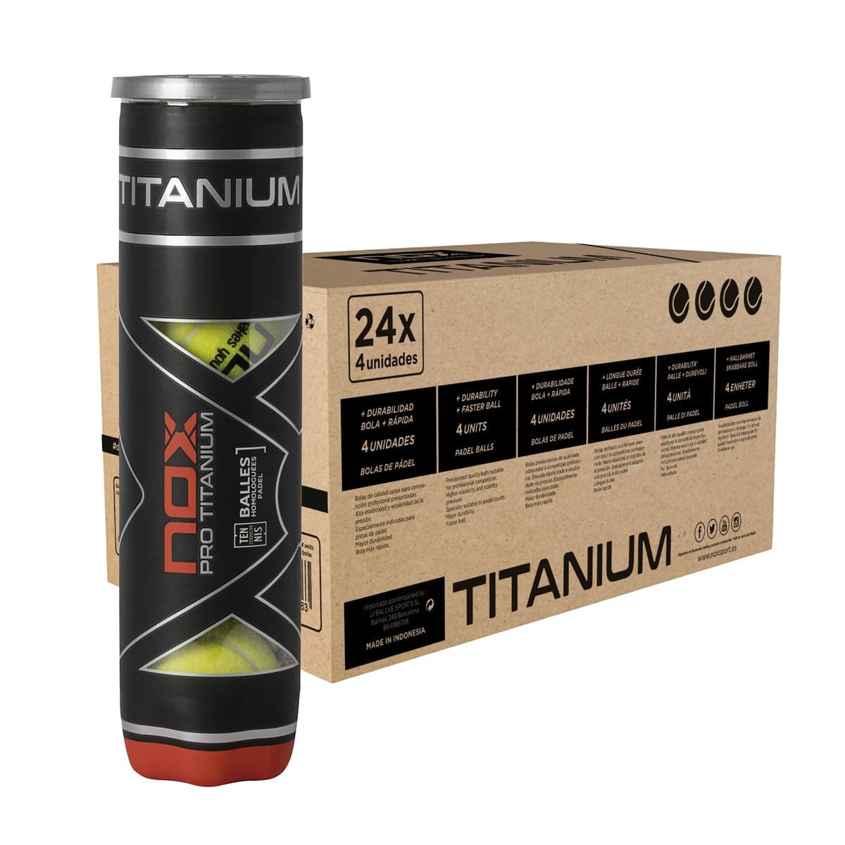 Nox Box of 24 containers of 4 PRO TITANIUM