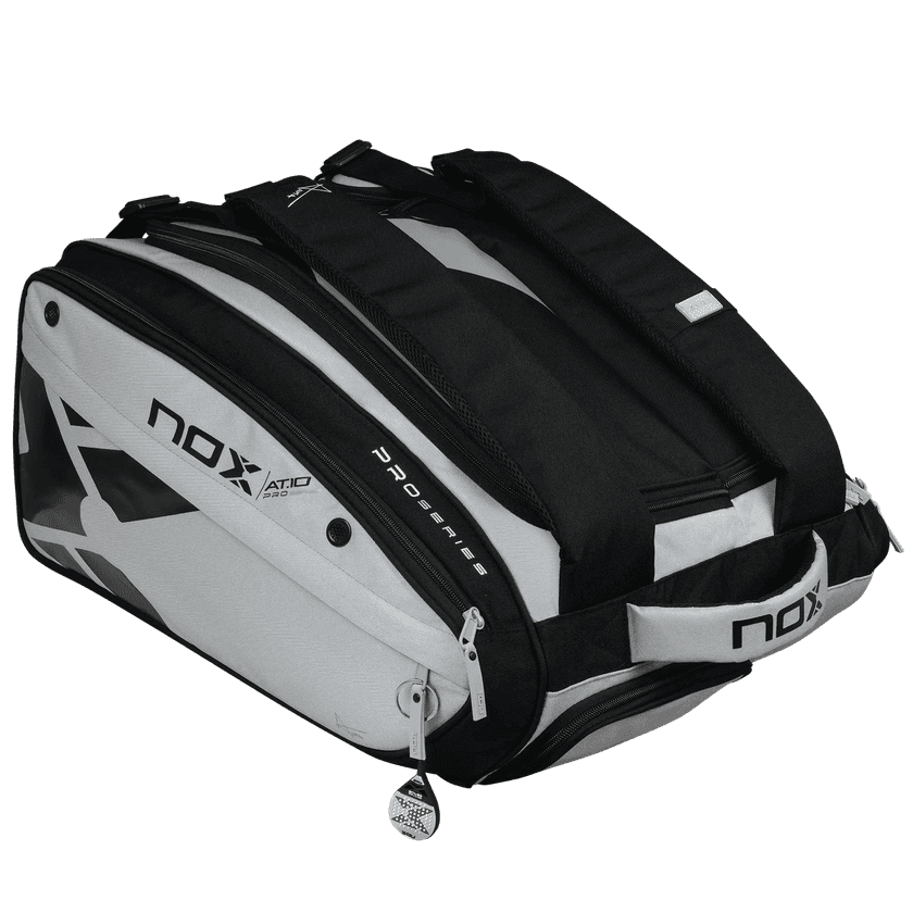 Nox AT10 Competition XL Compact Padel Bag in Grey/Black.